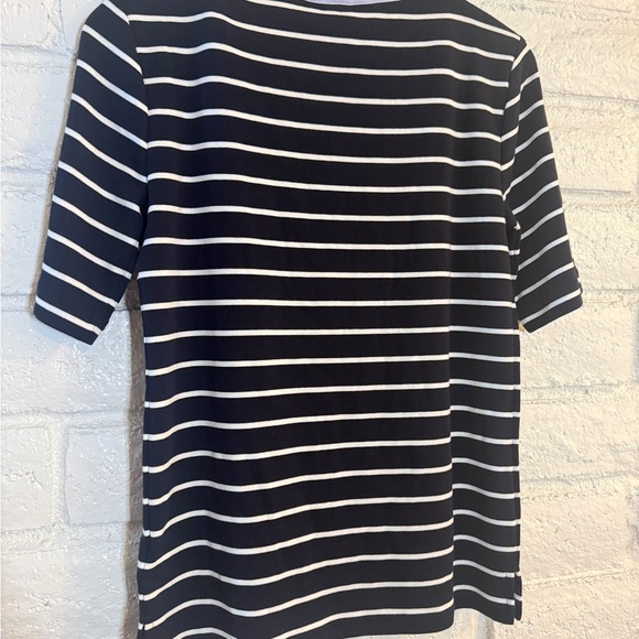 Ralph Lauren Navy and White Striped Tee - Picture 4 of 4